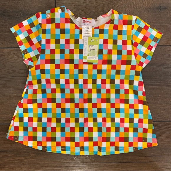 Zutano Other - NWT Zutano Baby Pixelate Swing Tee 24 months